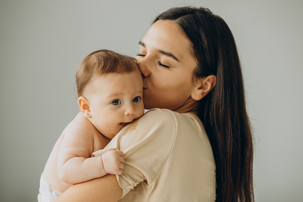 Mulher com bebê